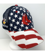 Boston Red Sox Stop&amp;Shop Patriotic Hat Adjustable Mesh MLB Snapback  47 ... - £5.53 GBP