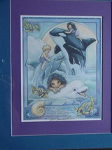 Jody Bergsma Framed, Signed, Numbered  Litho Down By The Ocean, Vintage 1984 - £36.75 GBP