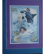 Jody Bergsma Framed, Signed, Numbered  Litho Down By The Ocean, Vintage ... - $45.99