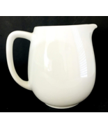 Rorstrand Sweden Pitcher White Pottery 6&quot;H Holds 50 oz Vintage 3 Crown M... - £12.68 GBP