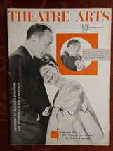 THEATRE ARTS November 1953 Charles Boyer Mary Martin Arthur Laurents - £6.30 GBP