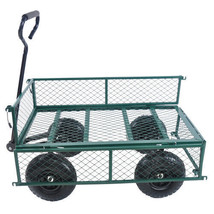 Wagon Cart Garden Cart Trucks Make It Easier To Transport Firewood (Green) - £81.01 GBP