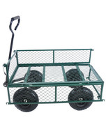 Wagon Cart Garden Cart Trucks Make It Easier To Transport Firewood (Green) - £80.26 GBP
