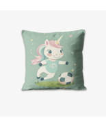 Uma the Soccer Unicorn Pillow by Dancing Littles Jungle - $870.29 MXN+