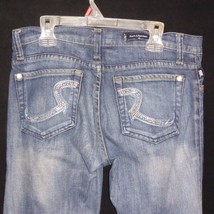 Rock &amp; Republic ROTH Boot Cut 9051 Bling Pocket Jeans Womens 27 30 x 31 ... - £13.97 GBP