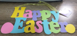 NEW  Happy Easter Glitter Welcome Hanging Door Wall Decor~Shipsn24 - £16.14 GBP