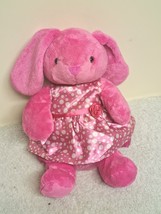 Designer Bear Pink Bunny With Dress Plush Soft Toy 12&quot; - £10.82 GBP