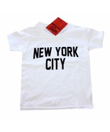 New York City Youth T-Shirt Screenprinted White Lennon Tee - £10.14 GBP