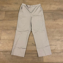 Alfred Dunner Pull On Pants ~ Sz 10 ~ Gray ~ High Rise ~ 26.5&quot; Inseam - £16.16 GBP