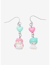 Sanrio Little Twin Stars Mismatch Hearts Earrings NEW W TAG - £14.12 GBP