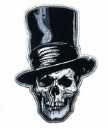 NEW SKELETON STOVE PIPE HAT  PATCH P8233 NEW jacket BIKER  iron/on TOP S... - $10.35 CAD