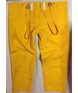 BIG &amp; TALL ORANGE 3 XL USED WET RAIN SUIT PANTS BOTTOMS ADJUSTABLE SUSPE... - $352.96 MXN