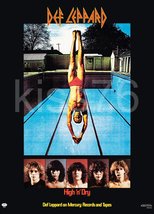 Def Leppard 23 x 32 &quot;HIGH N&#39; DRY&quot; Album RP Record Store Promo Poster - £31.38 GBP