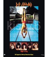 Def Leppard 23 x 32 &quot;HIGH N&#39; DRY&quot; Album RP Record Store Promo Poster - $54.70 CAD
