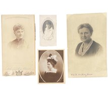 x4 Antique Portraits Edith Anthony Bowes - Brund Portraits Chicago - £39.55 GBP