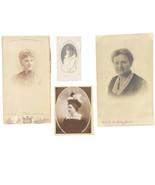x4 Antique Portraits Edith Anthony Bowes - Brund Portraits Chicago - £39.43 GBP