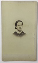 Antique CDV Card Photograph Young Lady or Girl Victorian Era  Short Hair - £7.99 GBP