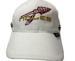 FSU Noles White Hat Embroidered Florida State Snapback Cap New NWT - £23.44 GBP