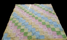 Vintage Baby Quilt Handmade - $19.80