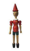 Vintage Pinocchio Wooden Jointed Doll Made In Itlay 14 1/4&quot; - $19.79