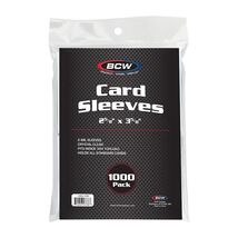 1 pack of 1000 BCW Clear Standard Sized Card Sleeves - $15.70
