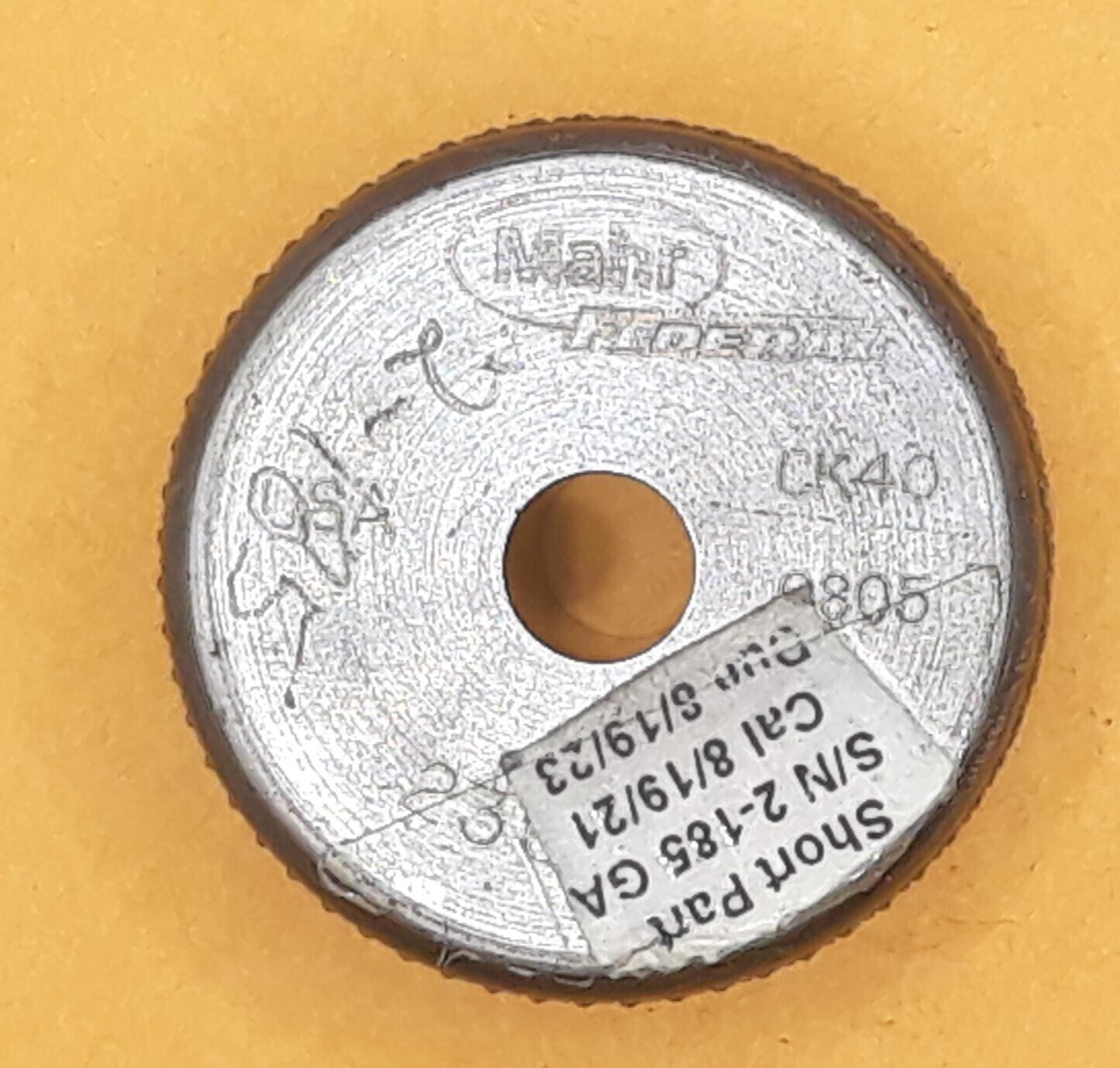 Mahr Federal H00 .2442 XX  USA Master Setting Ring - $19.99