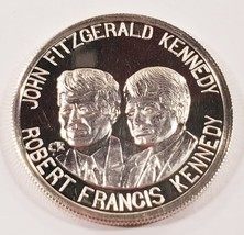 John F.Kennedy &amp; Robert F.Kennedy 1oz 999 Argento Rotondo - $81.67