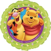 Winnie The Pooh Friends Forever Best Buddies 18&quot; Foil Mylar Balloon 1 Ea Party - £3.09 GBP