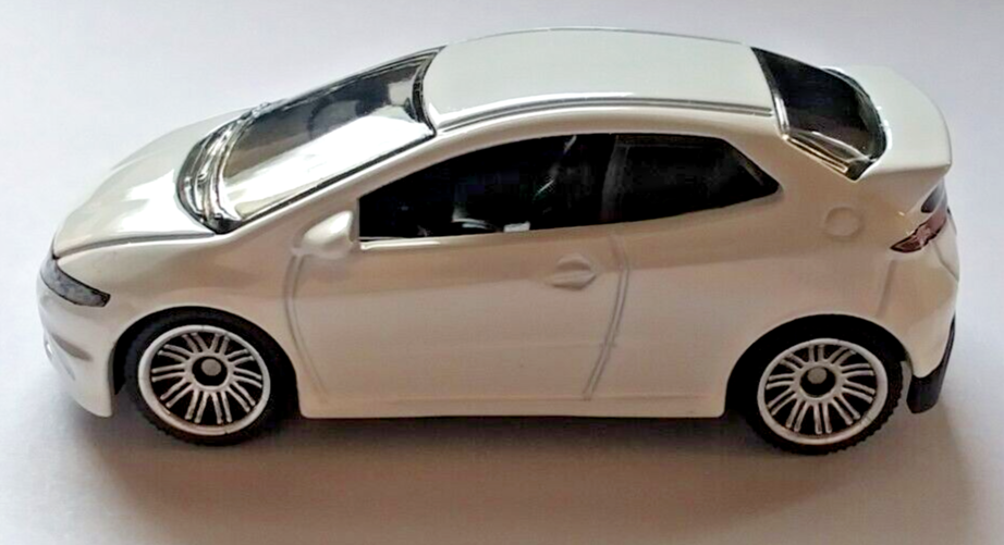Matchbox Honda Civic Type R White Die Cast Car Loose, As-New, Never Played With! - $11.87