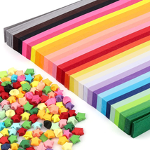 1030 Sheets Star Origami Paper 27 Assortment Color Star Paper Strip Doub... - £10.15 GBP