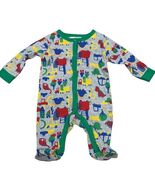 Lily &amp; Jack Baby Romper 0-3 Months Gray Dinosaurs &amp; Trucks Print - $265.63 MXN