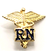 1977 RN Registered Nurse Caduceus Pin Gold Blue Enamel Uniform Accents T... - €11,18 EUR 1977 RN Registered Nurse Caduceus Pin Gold Blue Enamel Uniform Accents T... - €11,18 EUR