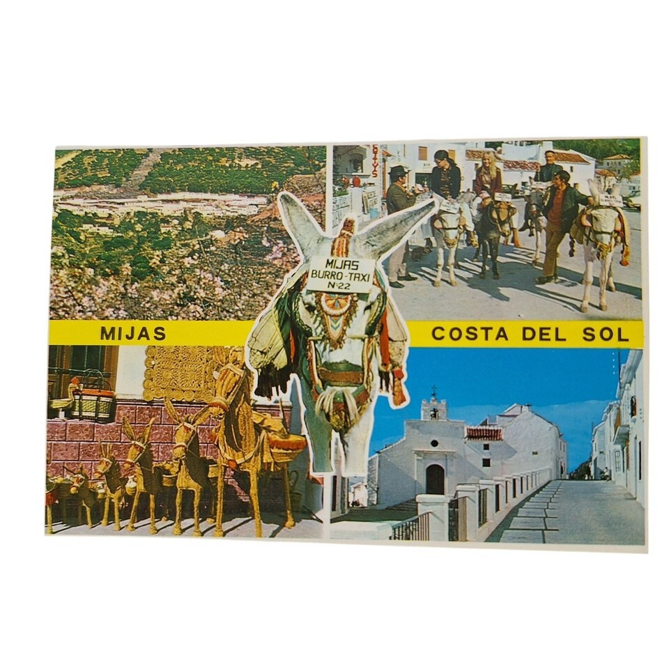 Postcard Mijas Costa del Sol General View Spain Chrome Unposted - $4.88