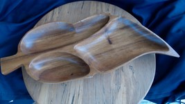 Leilani  Genuine Monkey Pod Wood Hand Crafted Large Leaf Bowl - 18 in x ... - $553.58 MXN