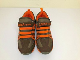 Coodo Kids Brown and Orange Flat Sneakers Size 2 - £14.62 GBP