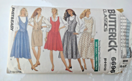 Vintage Sewing Pattern Butterick 6696 Misses Jumper Dress Fast &amp; Easy Pa... - £3.86 GBP