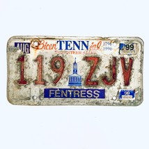 1999 United States Tennessee Fentress County Passenger License Plate 119 ZJV - £13.31 GBP