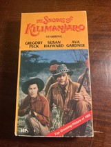 The Snows of Kilimanjaro (VHS) Gregory Peck, Susan Hayward - $5.19