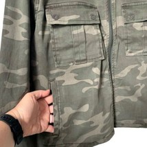 Good American NWT Camo Print Soft Stretch Short Military Jacket Army Gre... - $70.11
