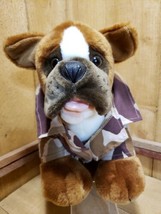 Build A Bear Workshop 2005 Kennel Pal Boxer Plush Dog 14" in Camo Shirt & Pants - $25.98
