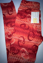 NEW LuLaRoe One Size OS (2-10) Red Pink White Coral Disney Incredibles Leggings - $24.99