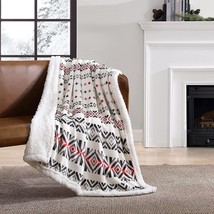 Eddie Bauer Ultra-Plush Collection Throw Blanket-Reversible Sherpa Fleece Cover, - £26.37 GBP