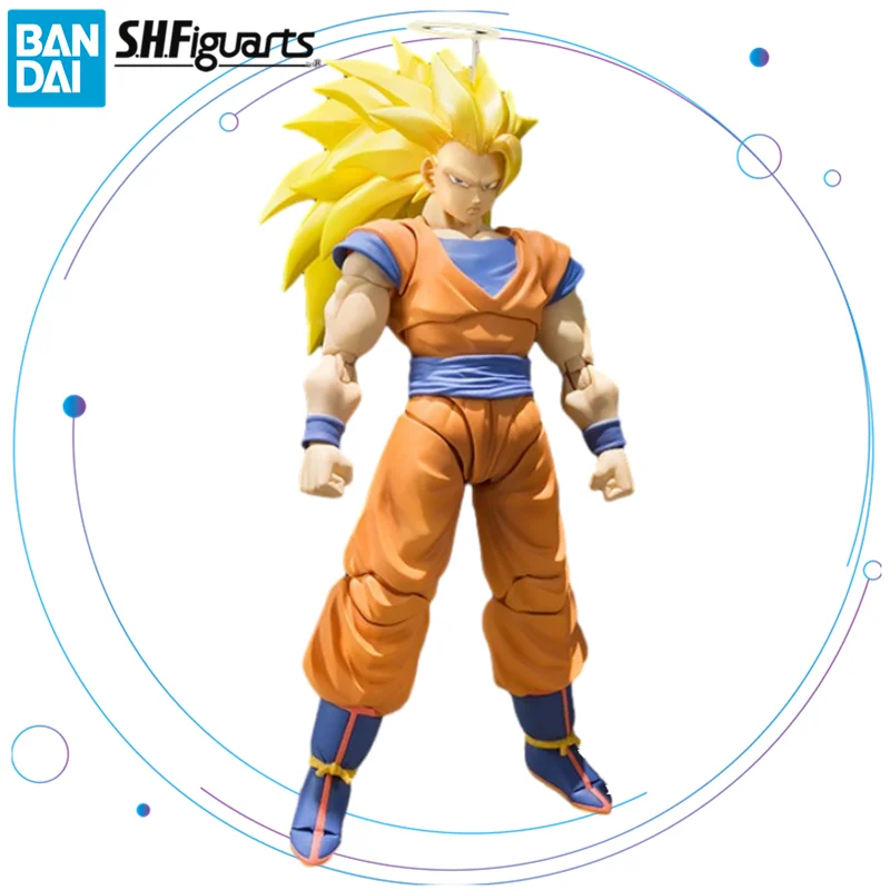 Original BANDAI SHFiguarts Dragon Ball Super Son Goku SSJ3 Saiyan 3 Anime Figure - £113.14 GBP