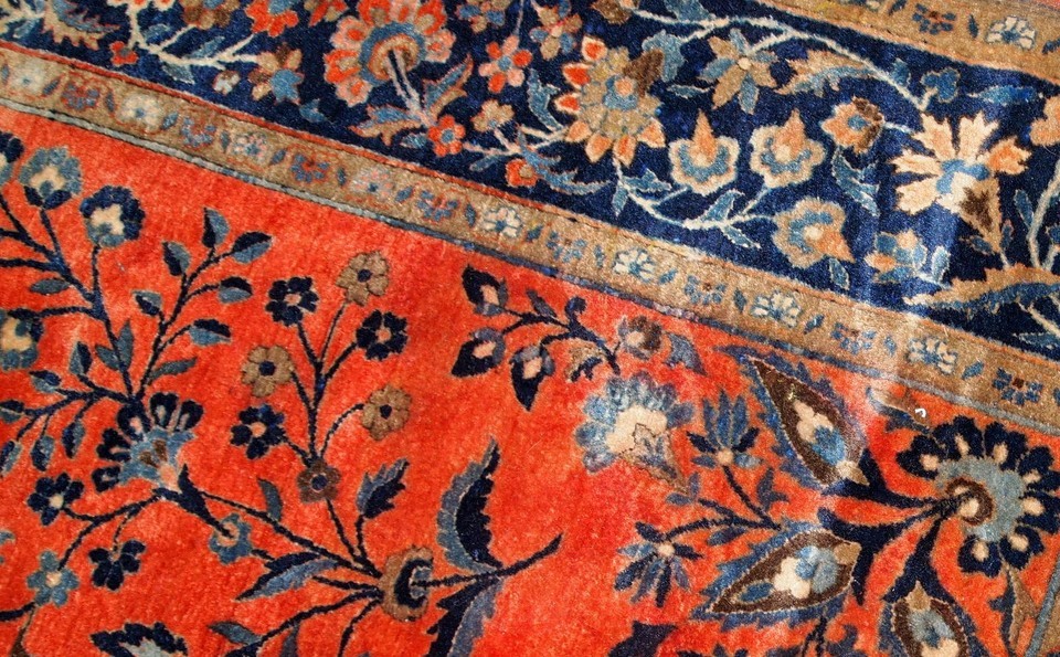 Handmade antique Oriental rug 4' x 6.4' (122cm x 195cm) 1920s - 1B785 Item image 5