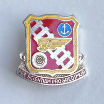 Vintage US Army Transportation Center School Unit Crest DUI DI Enamel Pin 1.1” - £10.16 GBP