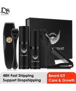 4 Pcs/set Men Beard Growth Kit Hair Growth Enhancer Thicker Oil Nourishi... - £34.14 GBP