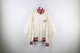 Vtg 80s Mens L Team Issued Western Kentucky University Golf Satin Bomber Jacket - £96.21 GBP