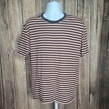 PS/Basics T-Shirt ~ Sz L ~ Black &amp; Orange ~ Short Sleeve - £13.44 GBP