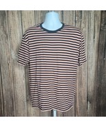 PS/Basics T-Shirt ~ Sz L ~ Black &amp; Orange ~ Short Sleeve - £13.61 GBP