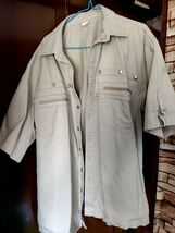 Men’s Short Sleeve Shirt Beige – Size L – Very Good Condition - $9.90